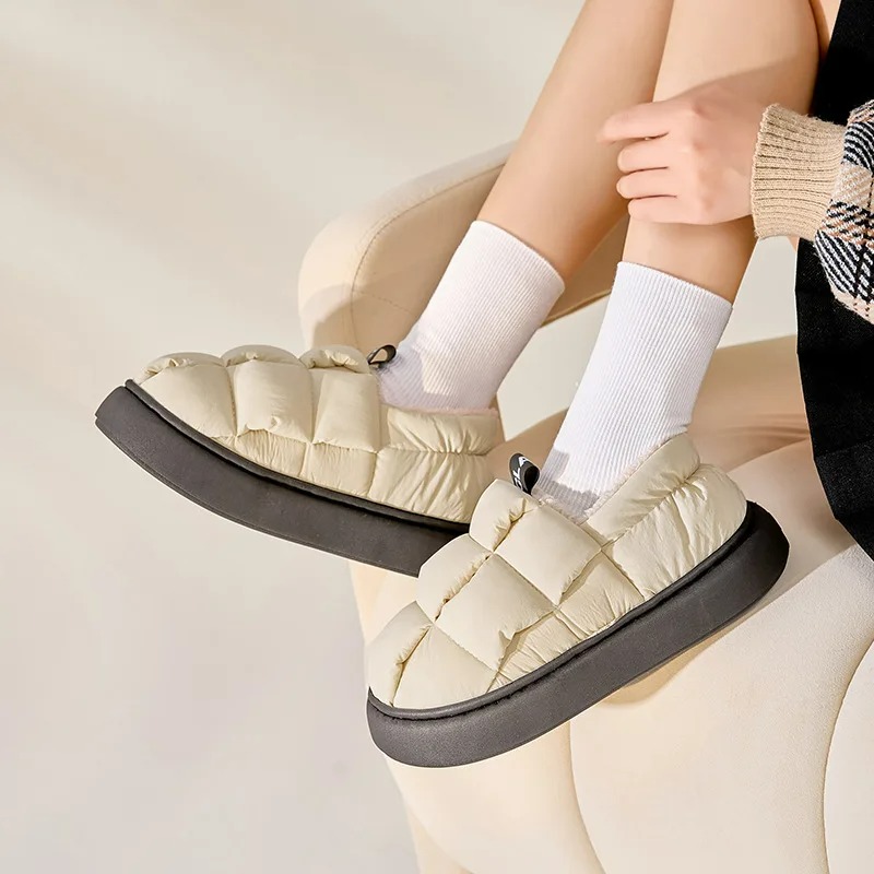 Outdoor Lighting For Your Home - Winter-Fellschuhe für Damen, Modische Outdoor-Wasserdichte Hausschuhe