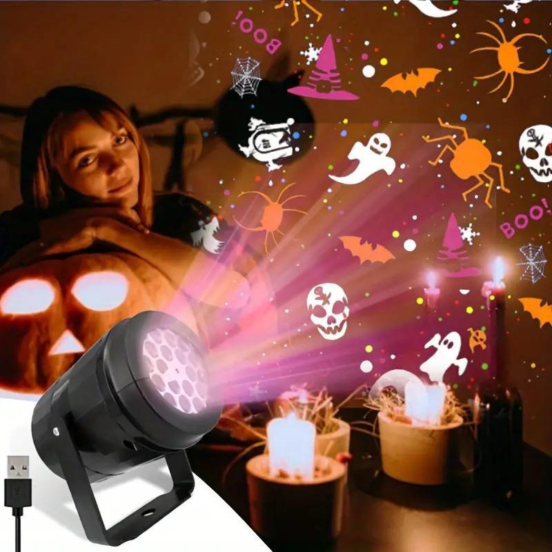 Outdoor Lighting Effects - Halloween LED-Projektor-Licht für Außenbereich, Weihnachts-Gartendekoration mit
