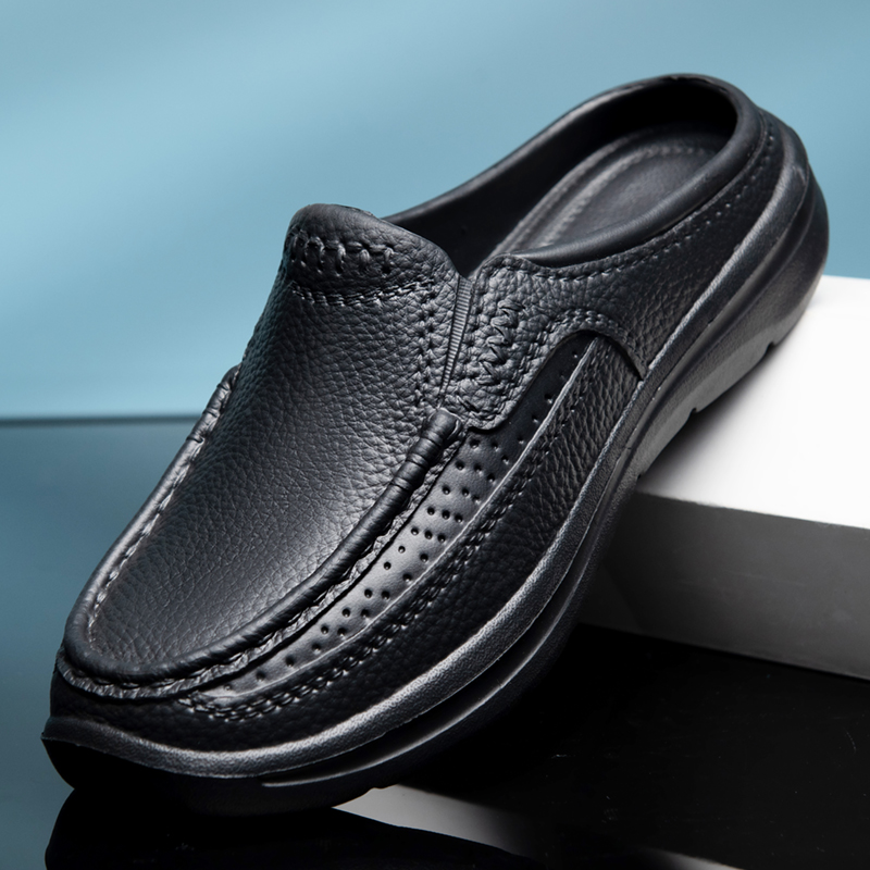 Outdoor Lighting Black - Sommer-Gartenschuhe, wasserdichte und rutschfeste Kochschuhe, leichte,