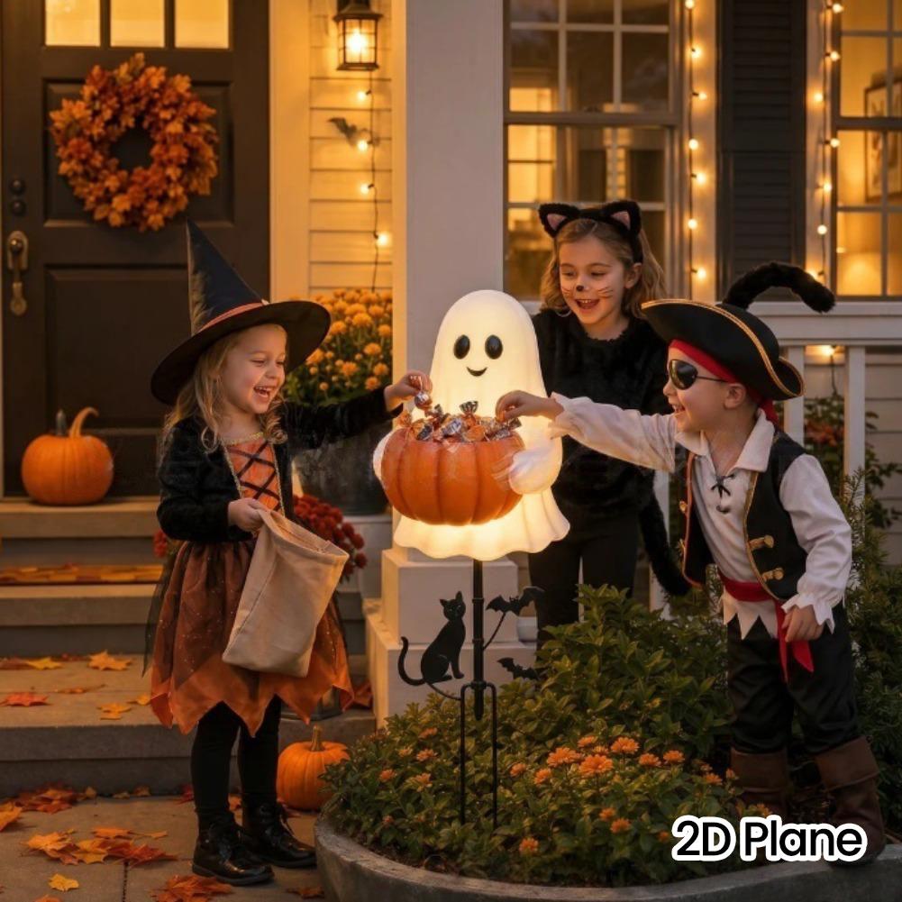 Halloween-Geister-Bonbonhalter – Outdoor Lighting Effects Bewertung und Preis