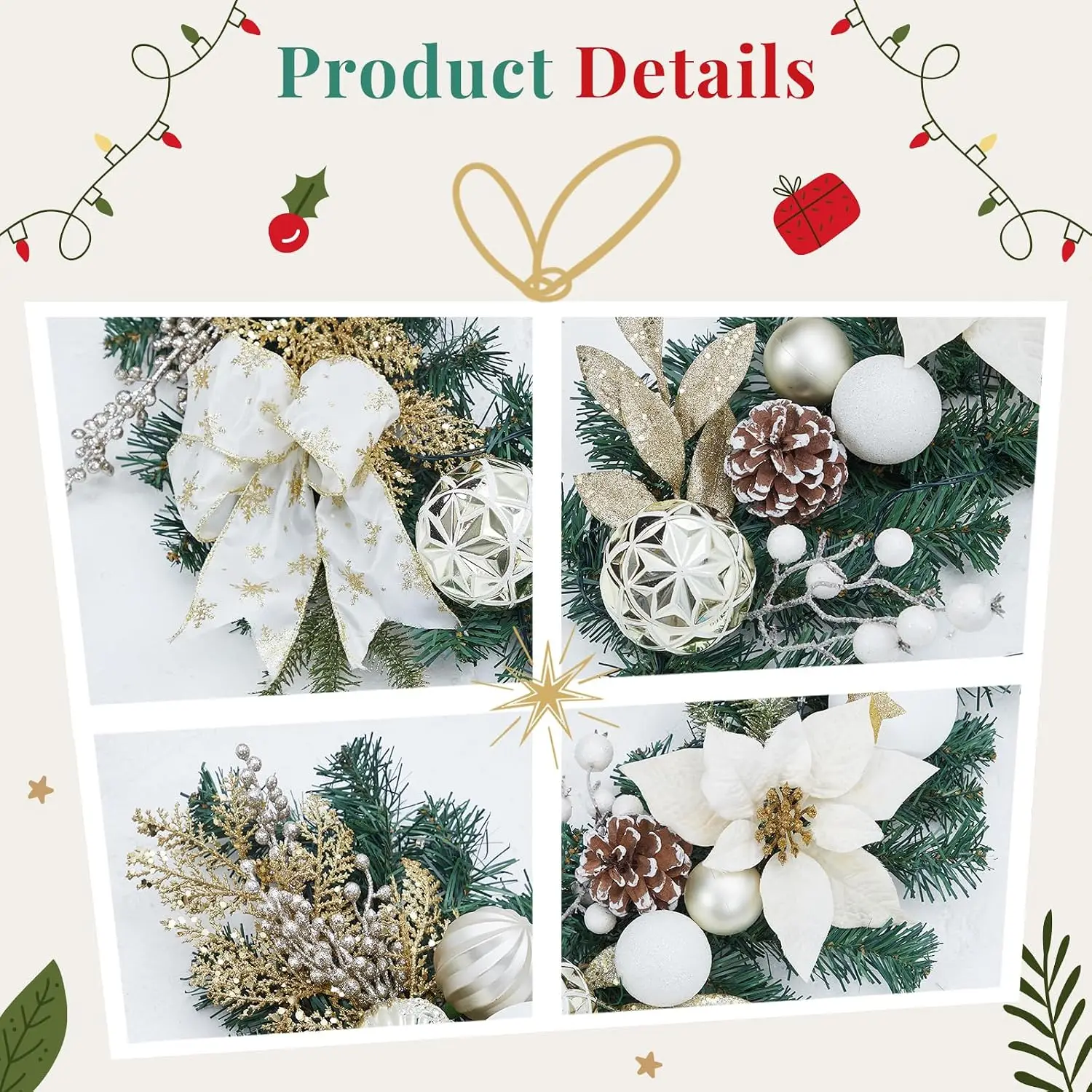 Garvee 6 Fuß Weihnachtsgirland – Outdoor Lighting Effects Bewertung und Preis
