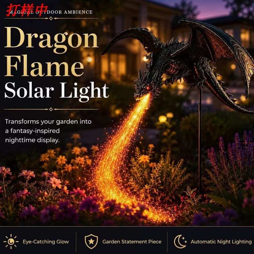 Solar-Drachen-Feuer-Gartenleuc – Outdoor Lighting Pathway Bewertung und Preis