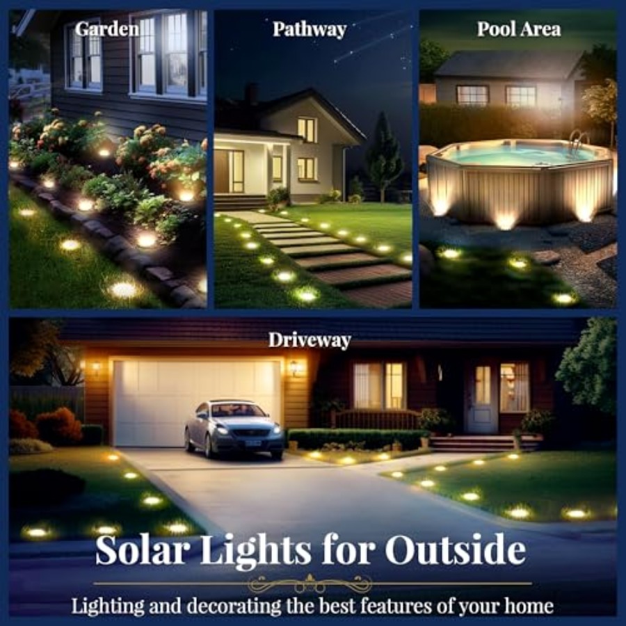 Solar-Bodenleuchten, Solar-Auß – Outdoor Lighting Waterproof Bewertung und Preis